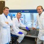 David Pasco (right), scientist at the University of Mississippi School of Pharmacy, with his co-researchers 